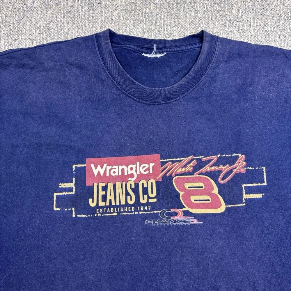 Martin Truex‎ Jr Wrangler #8 Chase Authentic 2004 Vintage T-shirt